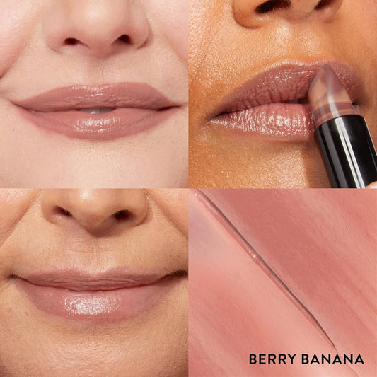 Laura Geller New York Italian Marble Sheer Lipstick - Berry Vanilla - Hydrating & Lightweight - Vitamin E & Caster Seed Oil - Cream Finish
