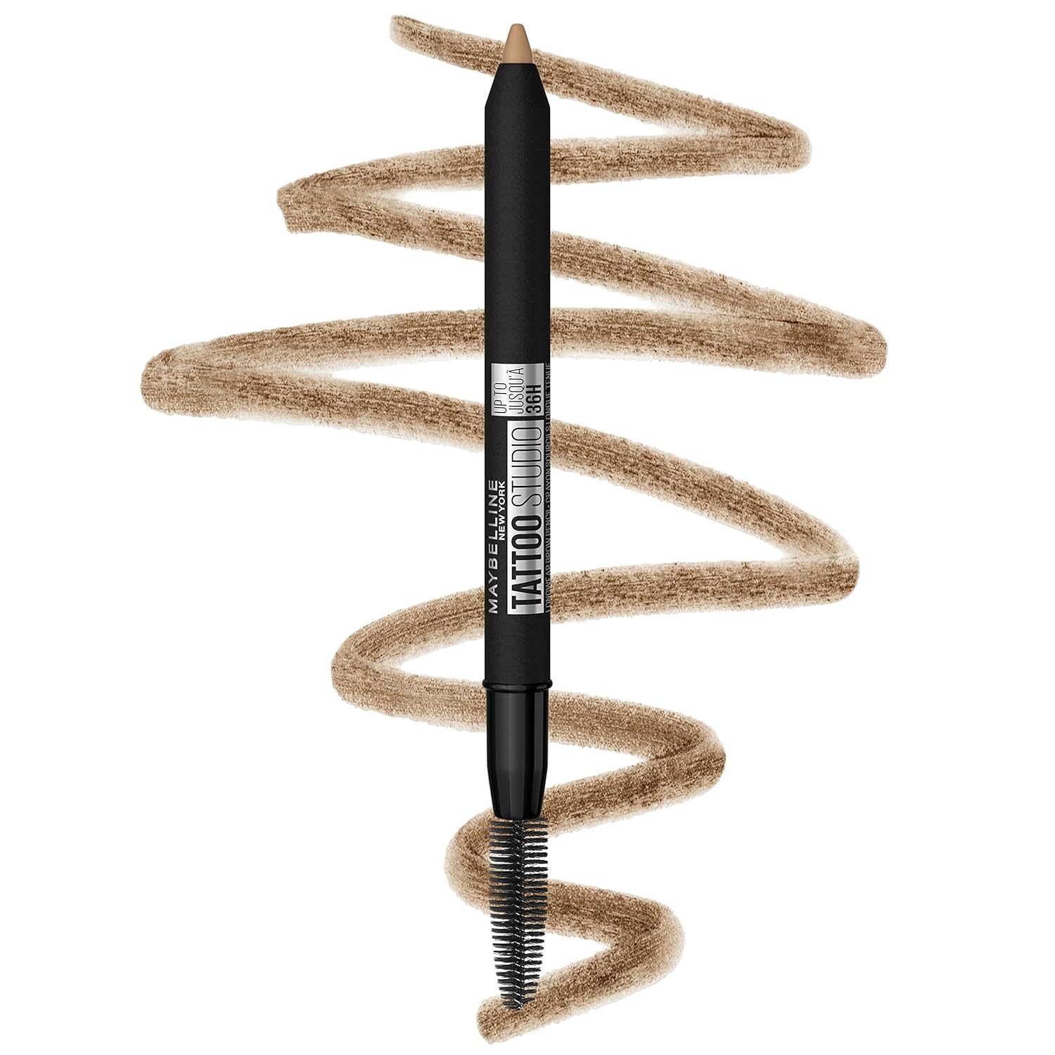 Maybelline Tattoostudio Waterproof Eyebrow Pencil, Sharpenable, Longwear, Long Lasting Eyebrow Pencil, Defined Brows, Pigment Brow Pencil, Light Blonde, 1 Count