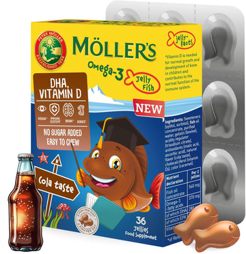 Moller’s ® | Omega 3 Jellies for Children | Cola | 36 Capsules