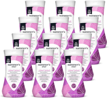 Summer'S Eve Island Splash Refreshing Daily All Over Feminine Body Wash, Removes Odor, Feminine Wash Ph Balanced, 9 Fl Oz, 12 Pack