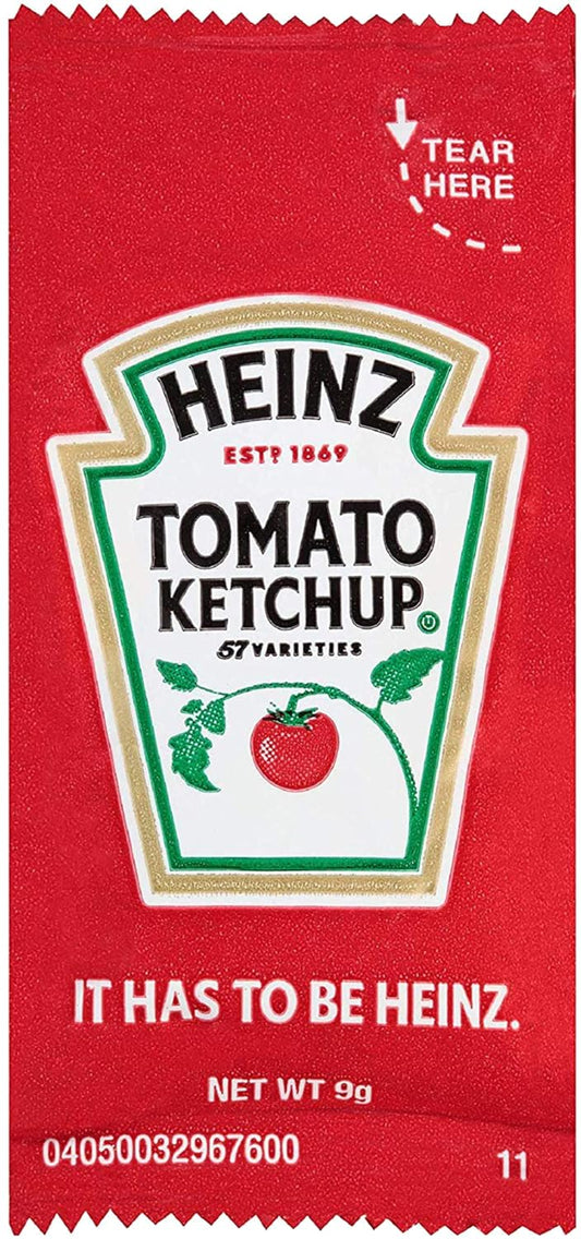 Kraft Heinz Ketchup, Single Serve Condiment Packets, 100 Count with By The Cup Spatula Knife