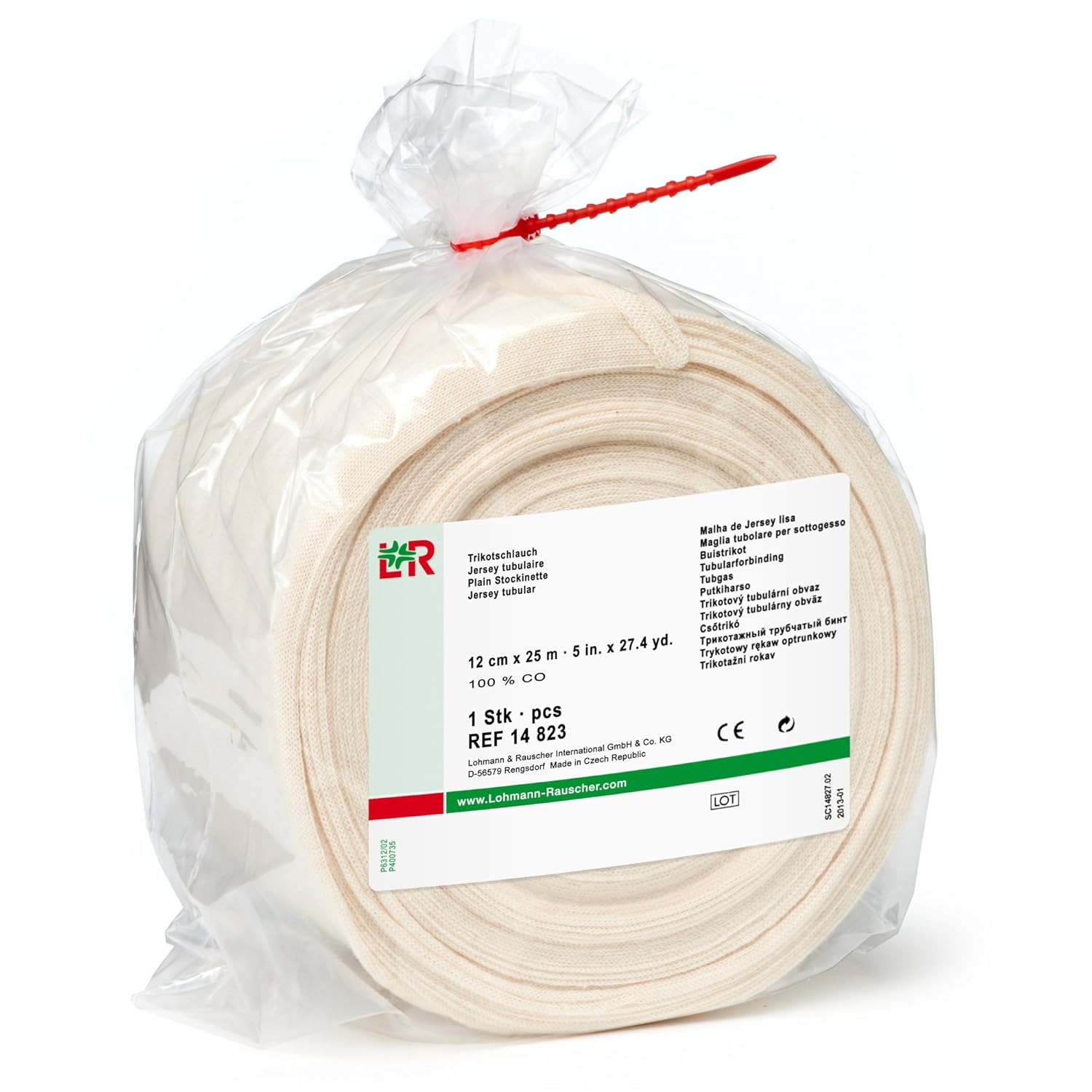 Lohmann & Rauscher Tg Cotton Stockinette, 12Cm X 25M, 100% Cotton Close-Weave Seamlessly Knitted Tubular Stockinette, Skin Friendly Protection, First Layer Of Multi-Layer Compression Bandaging : Industrial & Scientific