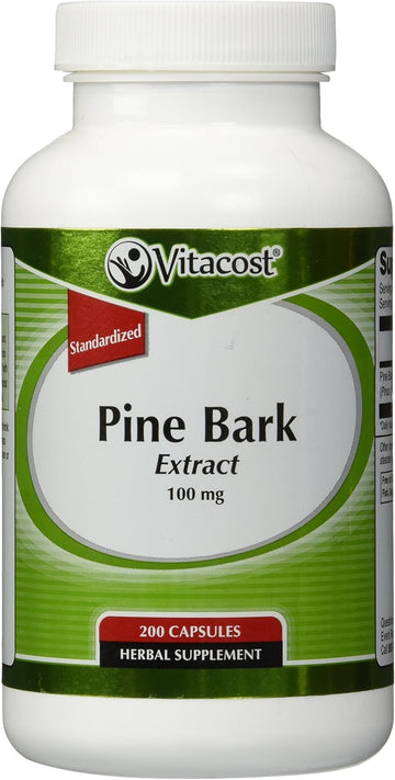 Vitacost Pine Bark Extract - Standardized To 95% Opc -- 100 Mg - 200 Capsules