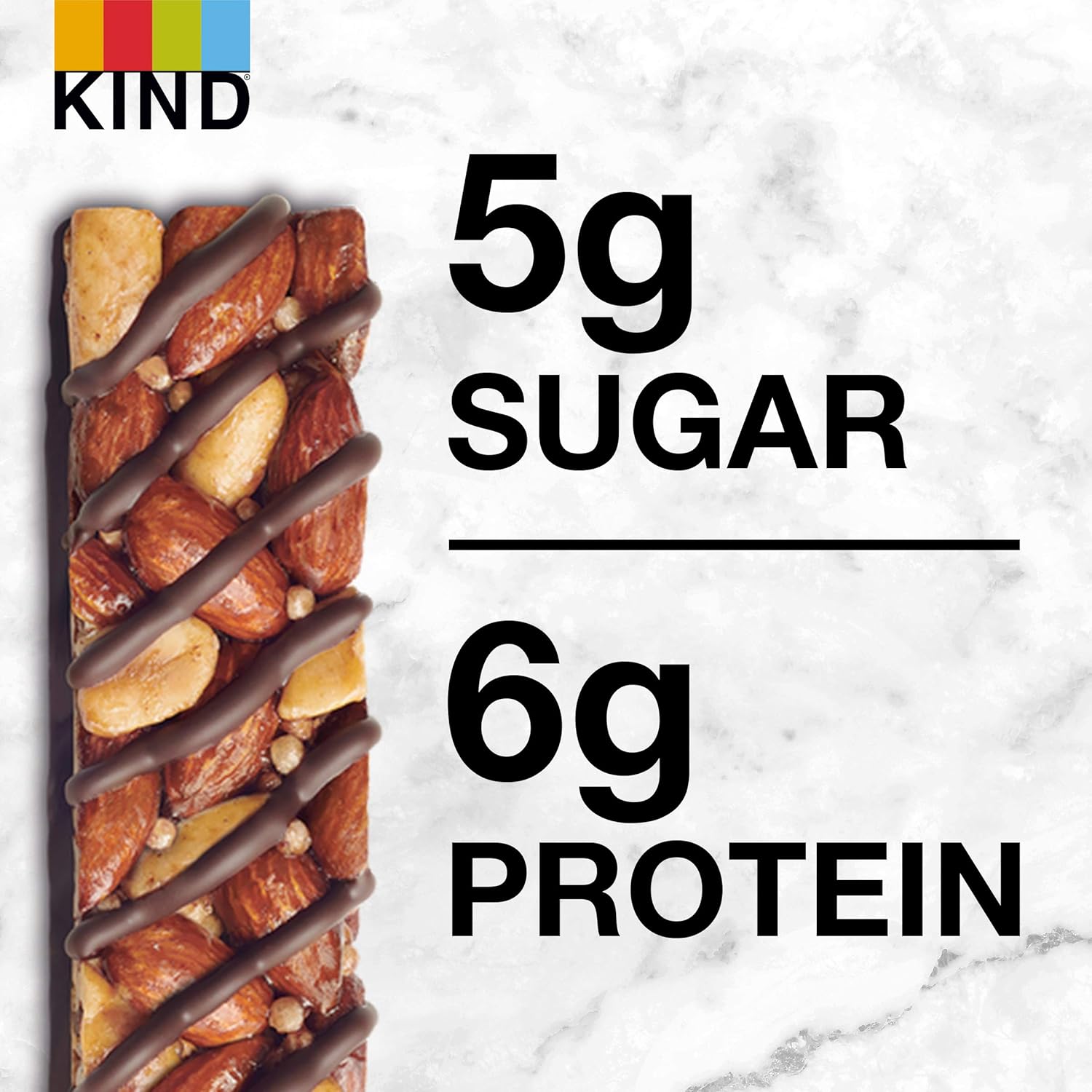 Kind Bars, Dark Chocolate Nuts And Sea Salt, Healthy Snacks, Gluten Free, Low Sugar, 6G Protein, 36 Count