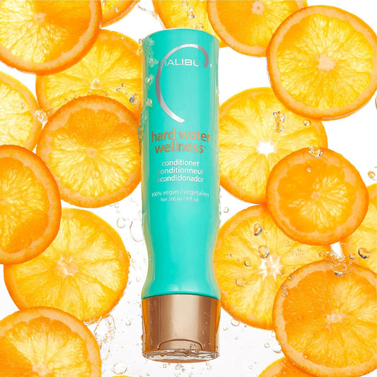 Malibu C Hard Water Wellness Conditioner - Hydrating Conditioner For Hair Shine & Manageability - Protects From Waterborne Elements That Cause Dry, Damaged Hair