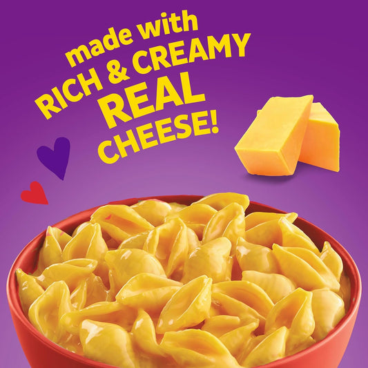Annie'S Deluxe Macaroni And Cheese With Organic Pasta, Real White Cheddar Cheese And Shells, 11 Oz