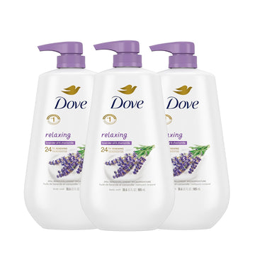 Dove Relaxing Body Wash Pump Calms & Comforts Skin Lavender Oil And Chamomile Effectively Washes Away Bacteria While Nourishing Your Skin 34 Oz 3 Count