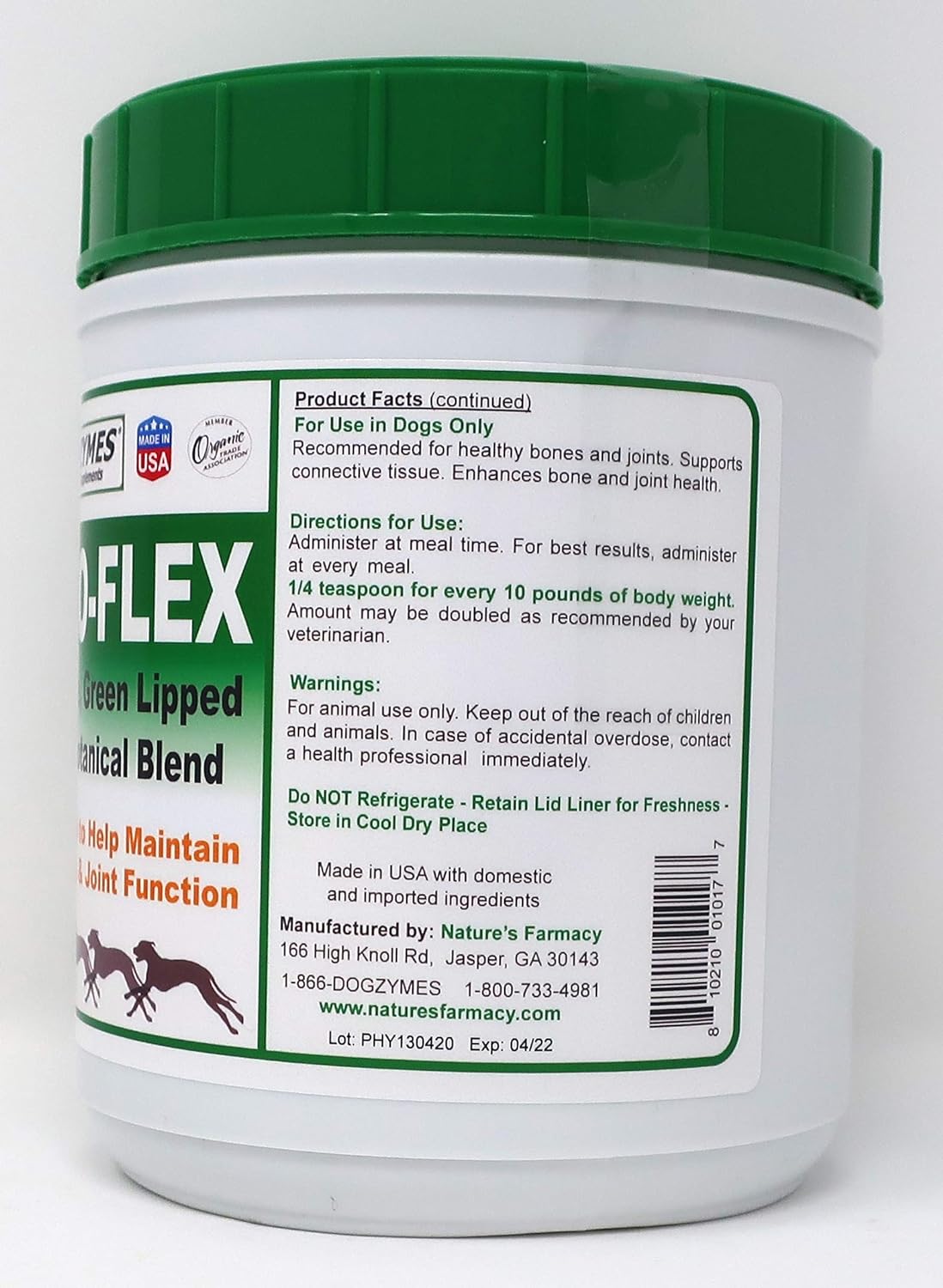 Dogzymes Phyto Flex - Glucosamine, Chondroitin, MSM and Hyaluronic Acid… (2 Pound) : Health & Household