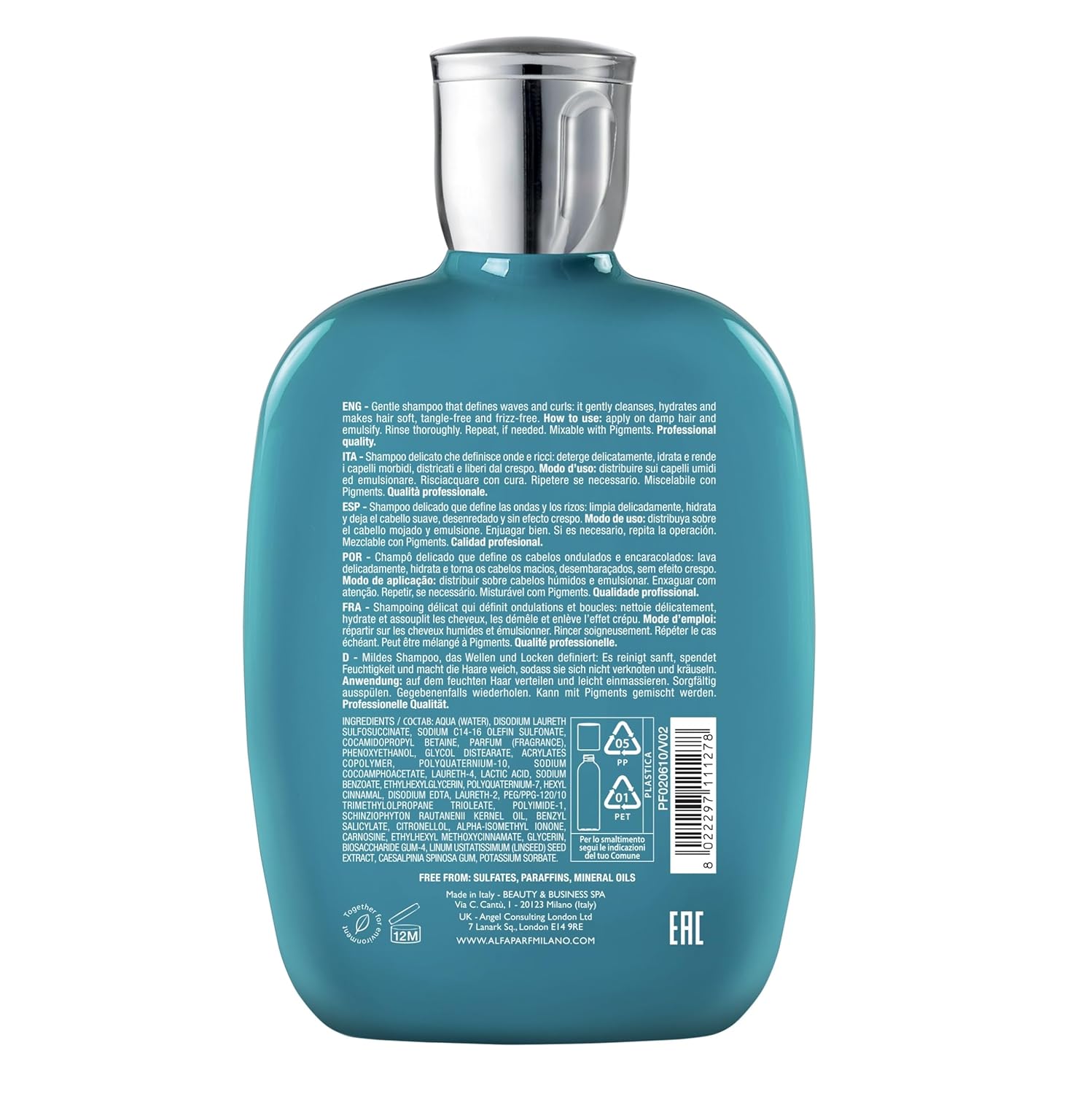 Alfaparf Milano Semi Di Lino Curl Enhancing Hair Shampoo - Anti Frizz Shampoo To Deeply Cleanse, Hydrate, And Nourish Wavy & Textured Hair - Vegan Frizz Control Hair Care Products (33.8 Oz / 1000 Ml) : Beauty & Personal Care