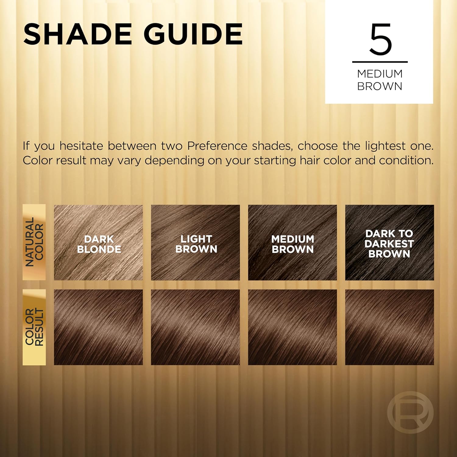 L'Oreal Paris Superior Preference Fade-Defying + Shine Permanent Hair Color, 5 Medium Brown, Pack of 1, Hair Dye : Chemical Hair Dyes : Beauty & Personal Care