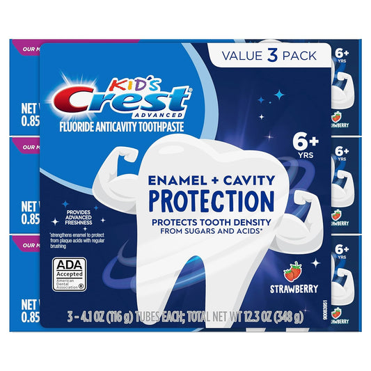 Crest Kids Enamel + Cavity Protection Toothpaste, 4.1Oz (Pack Of 3)