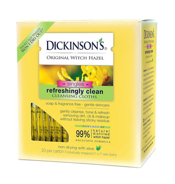 Dickinson'S Original Witch Hazel Refreshingly Clean Towelettes 20 Each