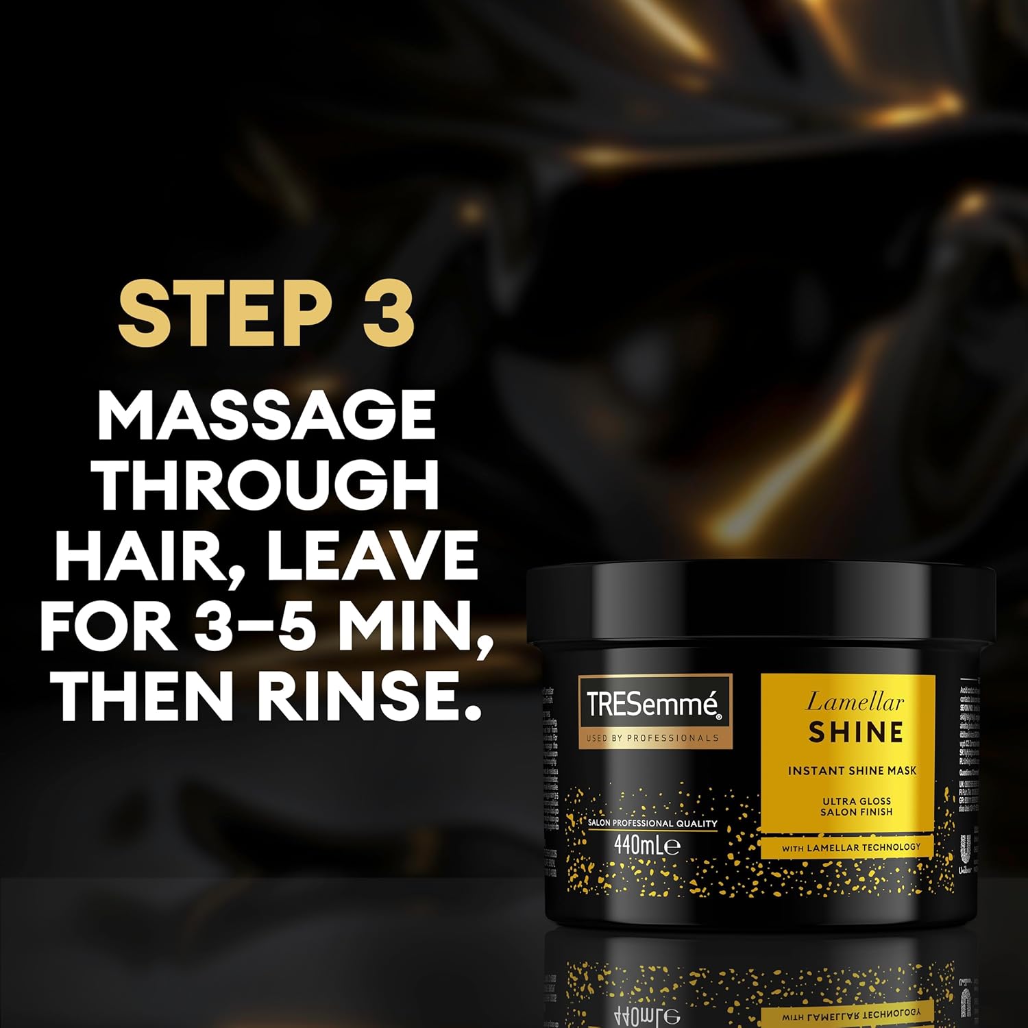 Tresemmé Instant Shine Hair Mask- With Lamellar Technology For An Ultra-Glossy Salon Finish & Smoother Hair- Hair Treatment For Dull, Frizzy & Lacklustre Hair 440Ml