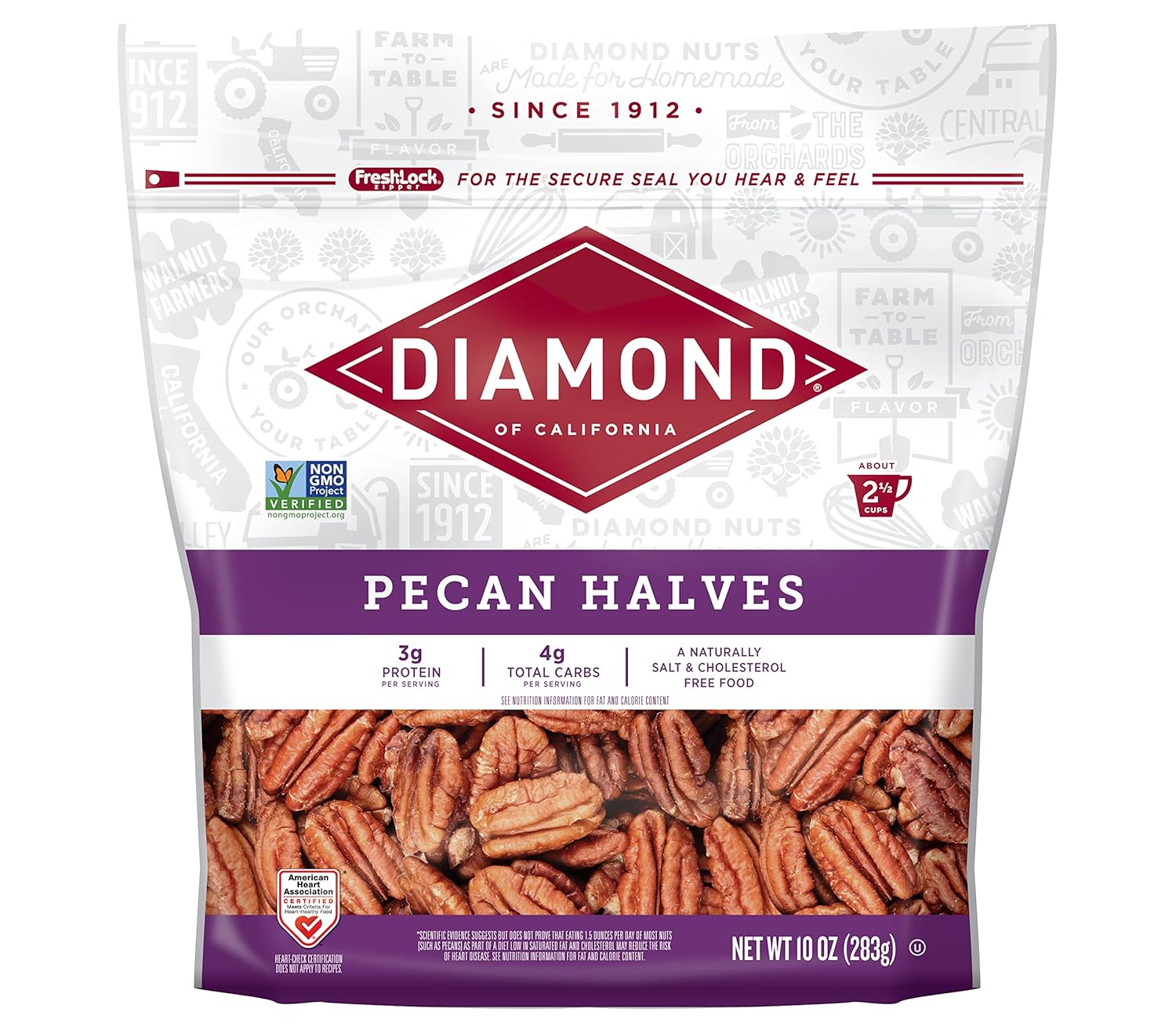 Diamond Of California Pecan Halves, 10 Oz - 1 Count