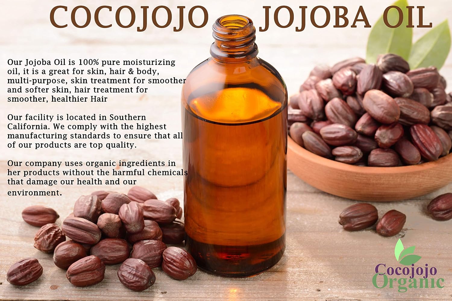 Jojoba Oil - 8 oz - Organic Unrefined Cold Pressed 100% Pure Natural Non GMO Carrier Oil for Face Hair Beard Skin Body Lips Extra Virgin Golden Fresh Cut Premium Grade A : Beauty & Personal Care