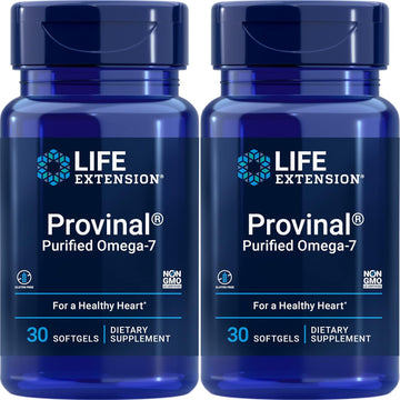 Life Extension Provinal Purified Omega-7, 30 Softgel 210 Mg(Pack Of 2)