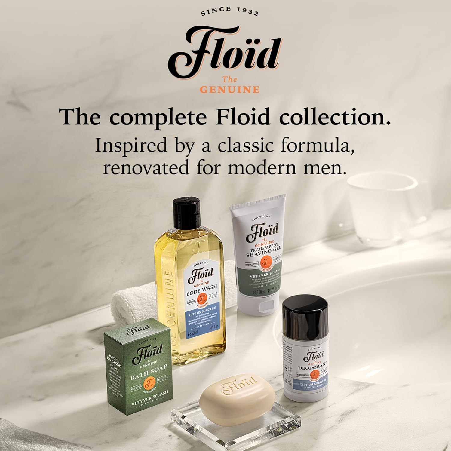 Floid The Genuine Aftershave Lotion (400ml), Men's Aftershave with Refreshing Menthol Rebalances, Regenerates and Reduces Skin Irritation, Men's Skin Care : Amazon.co.uk: Health & Personal Care