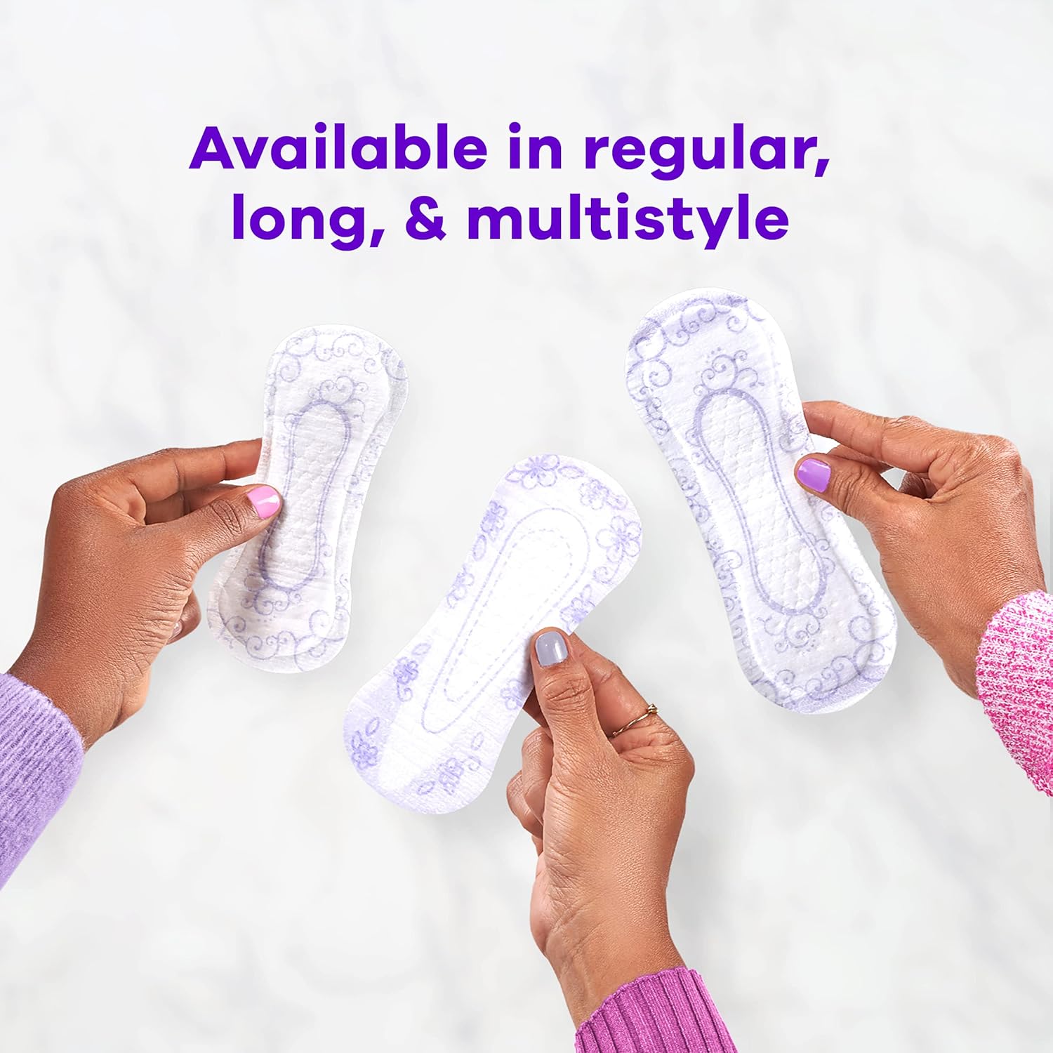 Always Radiant Daily Feminine Panty Liners For Women, Regular Absorbency, Unscented, 96 Count(Pack Of 1)