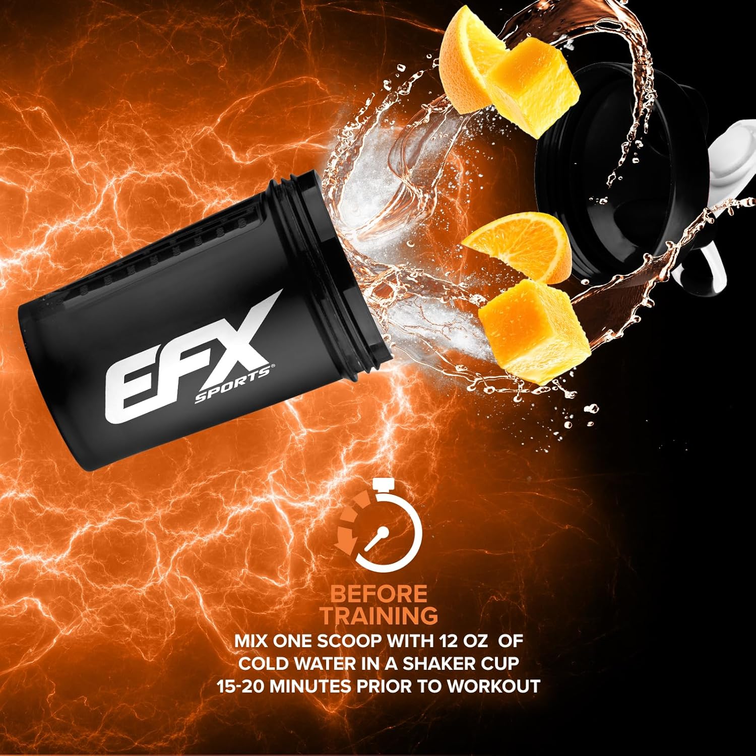 Efx Sports K-Otic Pre Workout | With Kre-Alkalyn Creatine & Hydromax Glycerol | 300Mg Caffeine + Full-Spectrum Amplifiers | 20 Servings (Orange Mango) : Health & Household