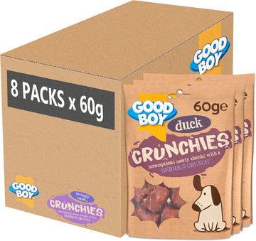 Good Boy Crunchies Mini Chicken - Natural Dog Treats - Training Treats - Bulk Box - 8 X 60G
