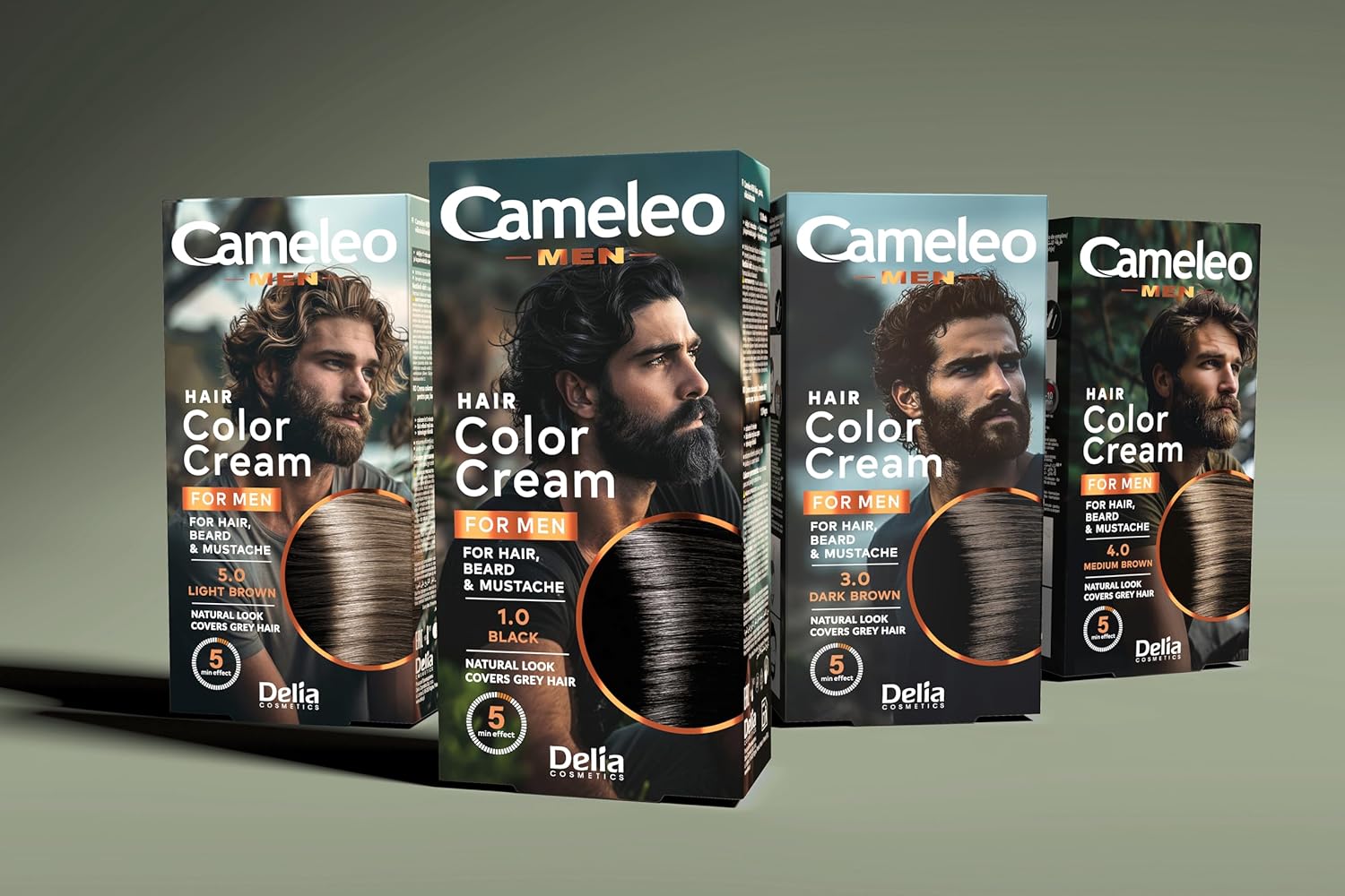 Cameleo Men - Permanent Hair Dye | Black Colour for Hair Beard & Moustache | Natural Colour Effect in 5 Minutes | Cover Grey Hair | Ammonia, PPD, Paraben FREE | 30ml : Amazon.co.uk: Beauty