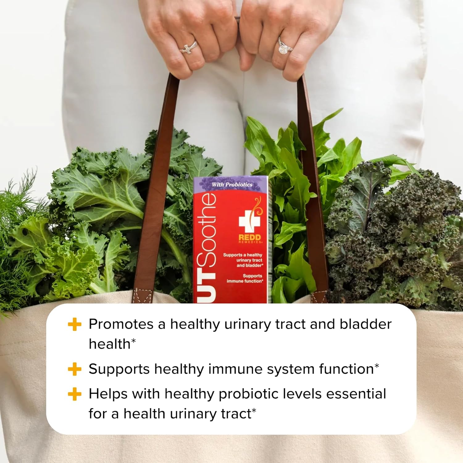 Redd Remedies, Ut Soothe With Probiotics, Promotes Overall Urinary Tract And Bladder Health, 60 Vegetarian Capsules : Health & Household