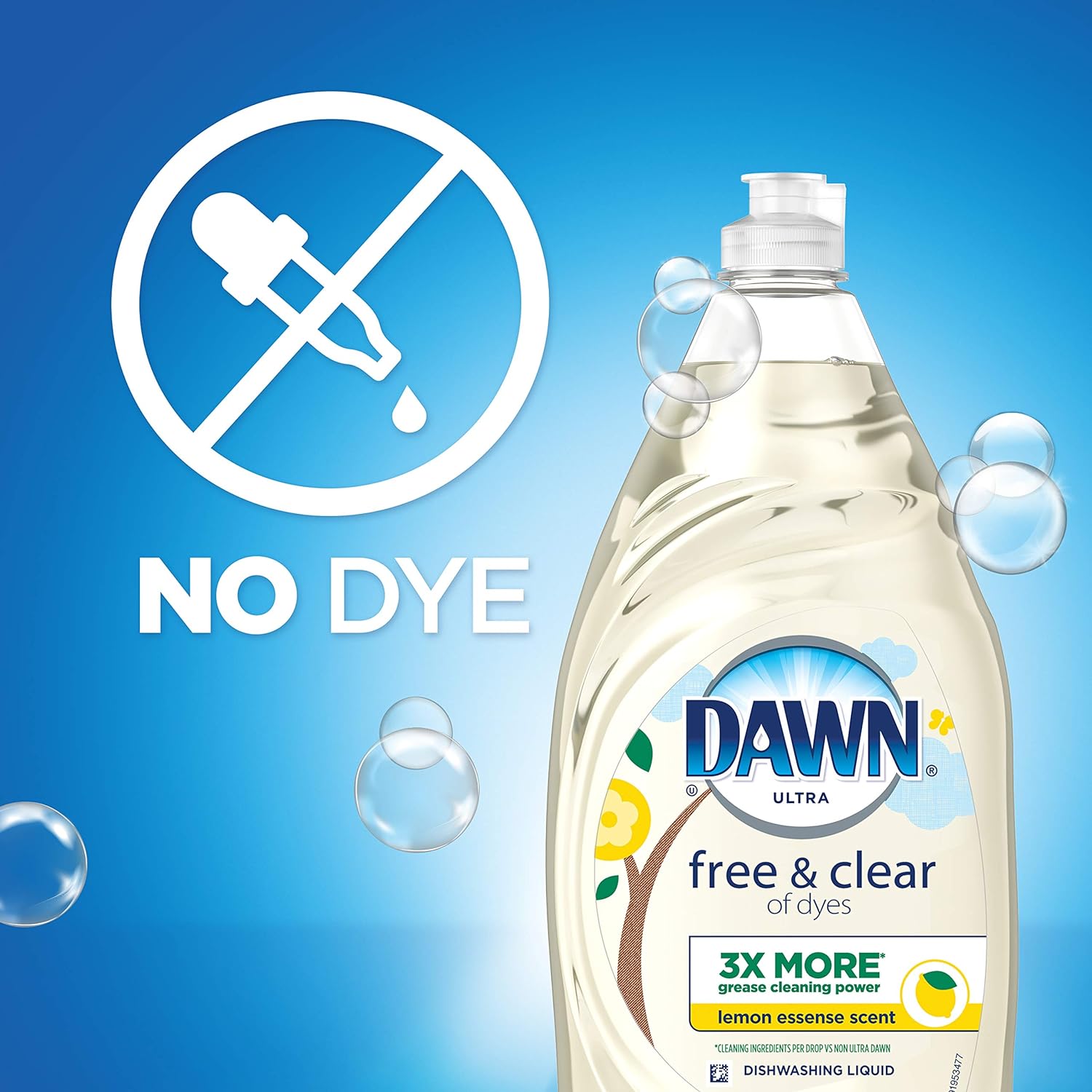 Dawn Ultra Pure Essentials Dishwashing Liquid, Lemon Essence, 16.2 Fl Oz : Health & Household
