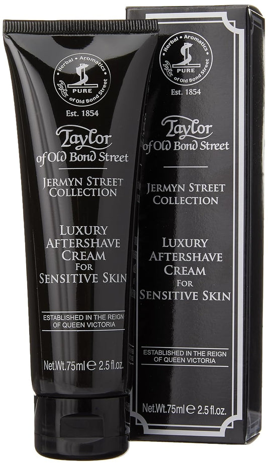 Taylor Of Old Bond Street Jermyn Street Luxury Aftershave Cream For Sensitive Skin 75Ml, 2.5 Ounce After Shave Lotion (06020-1)