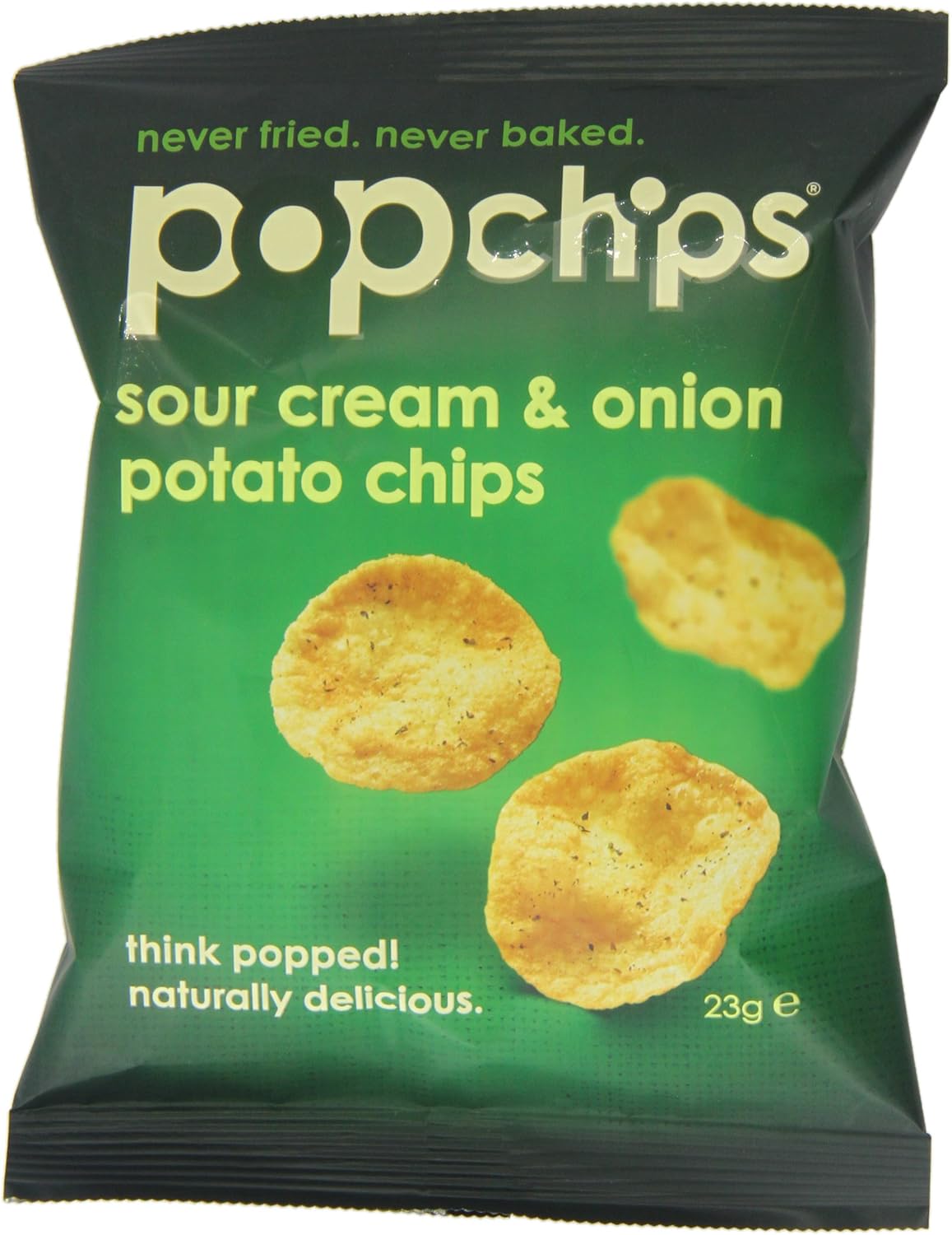 Popchips Sour Cream And Onion Potato Chips 23 G (Pack Of 24)