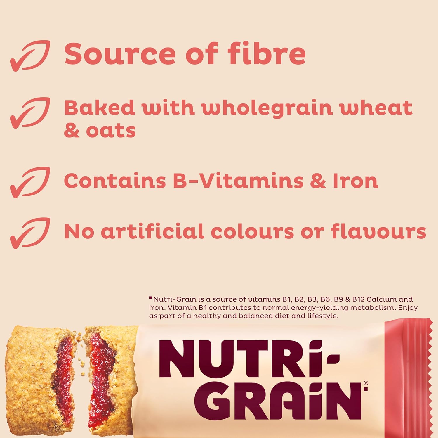 Kellogg's Nutri-Grain Strawberry Breakfast Bakes Cereal Bars 6x37g 222g : Amazon.co.uk: Grocery