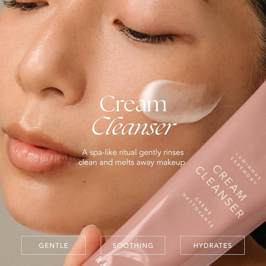 Ranavat Cream Cleanser - Daily Facial Cleanser Doubles As Waterproof Eye Makeup Remover - Gentle Face Wash To Detoxify And Nourish (3.4 Oz)