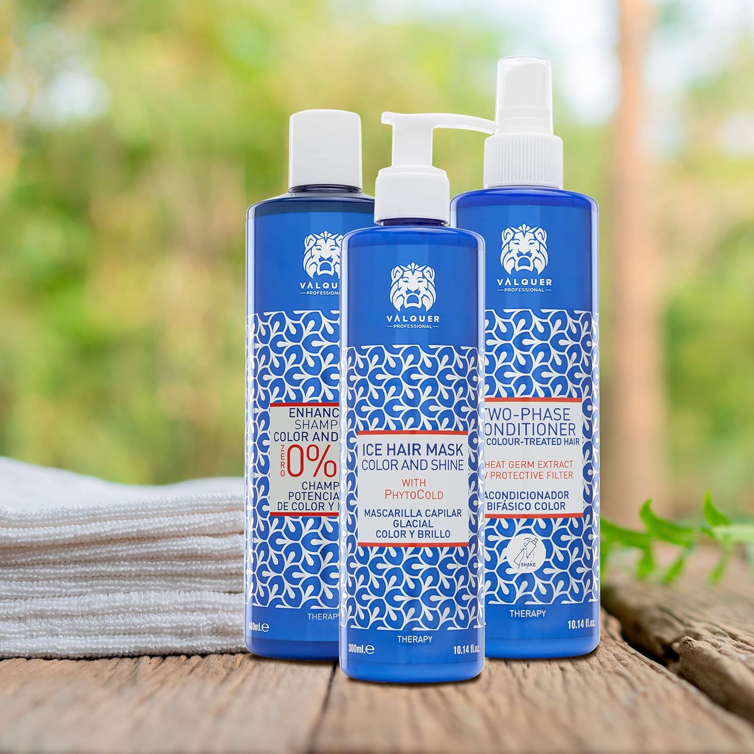 Valquer Color and Shine Enhancer Pack for Dyed Hair Moisturizes and Revitalizes. Shampoo 400 ml, Mask 275 ml and Biphasic Conditioner 300 ml Zero Formula with Wheat Germ Extract. Vegan : Amazon.co.uk: Beauty