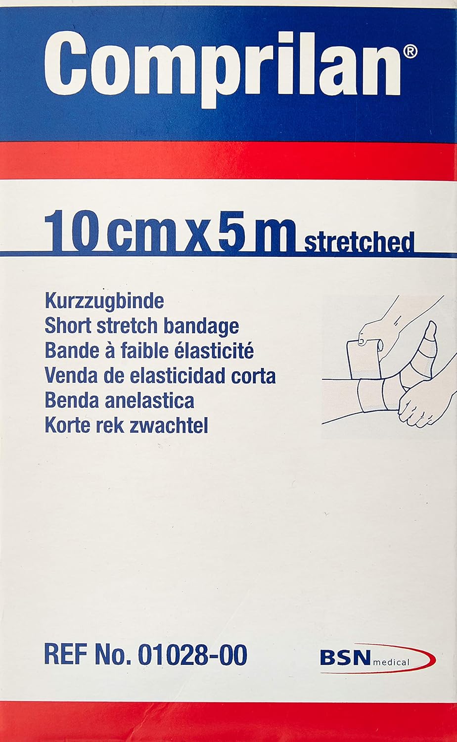 Bsn-Jobst Comprilan Short Stretch Bandage (10Cm X 5M) By Biersdorf
