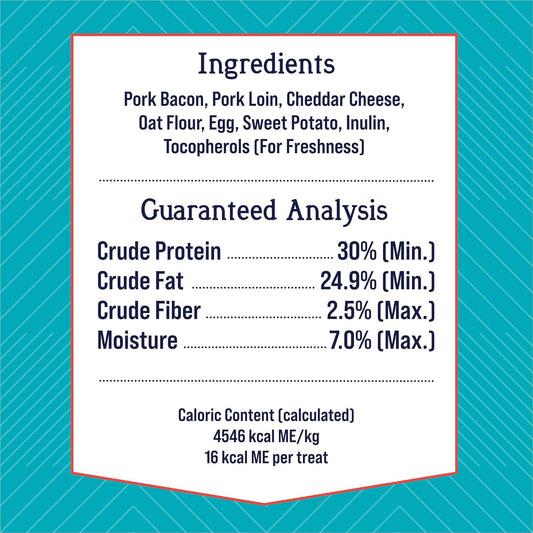 Stewart Freeze Dried Dog Treats, Puffpops Bacon, Egg, And Cheese Recipe, Gluten Free, 2.8 Ounce Resealable Pouch, Made In Usa, Dog Training Treats