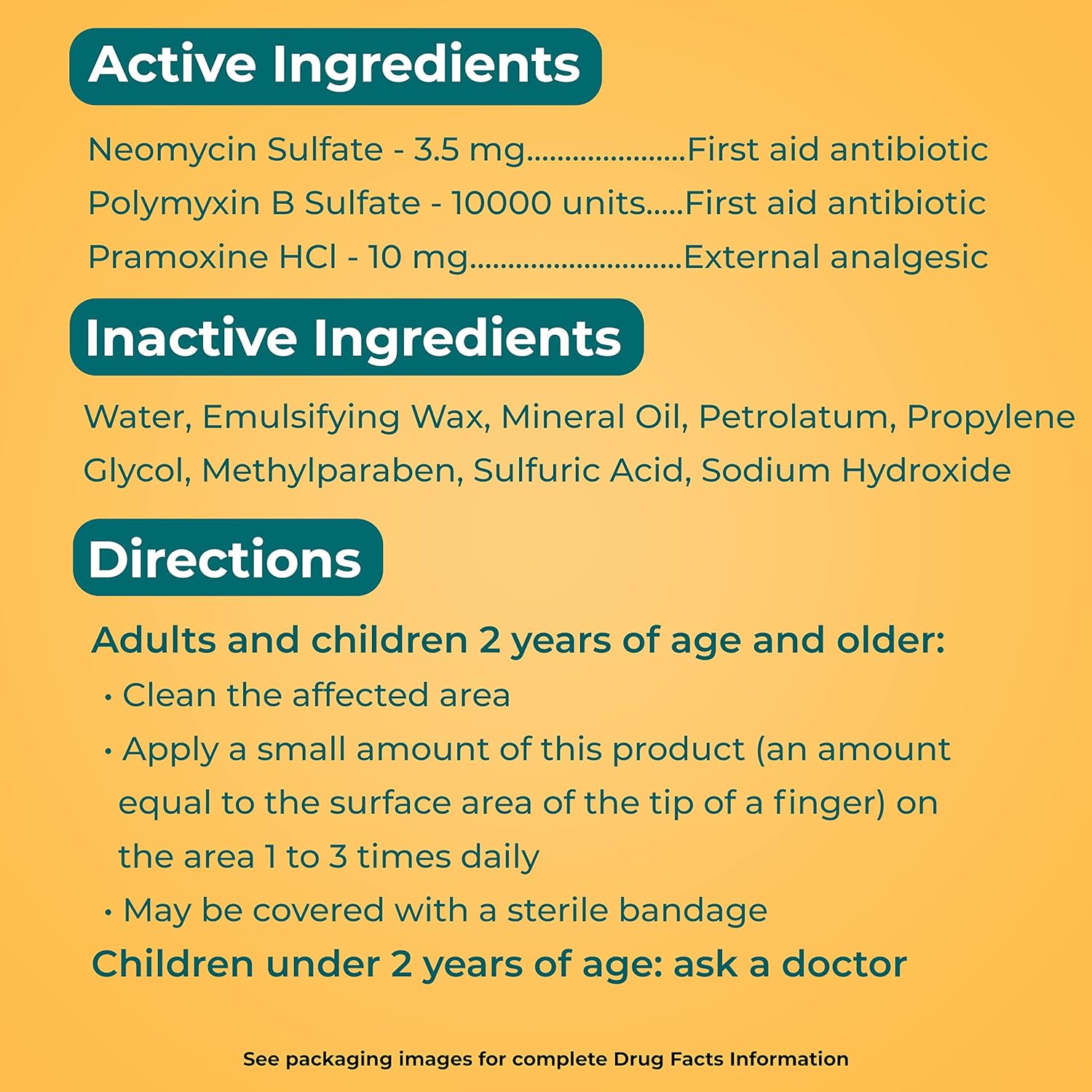 Neosporin + Maximum-Strength Pain Relief Dual Action Cream, First Aid Topical Antibiotic & Analgesic for Wound Care of Minor Cuts, Scrapes & Burns, Polymyxin B & Pramoxine HCl, 2 x 1 oz : Health & Household