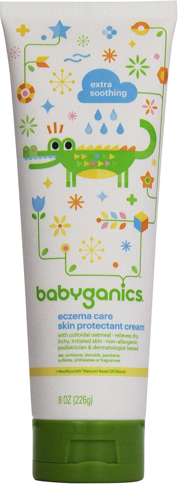 Babyganics Eczema Care Skin Protectant Cream, 8 Oz, Packaging May Vary
