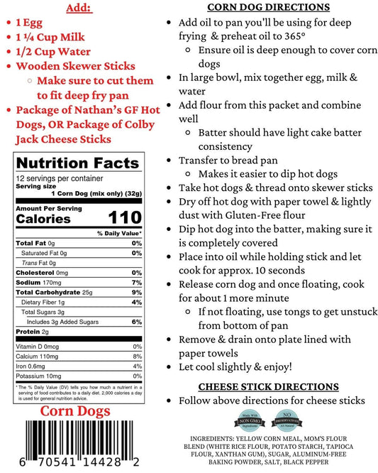 Gluten Free Corn Dog Mix