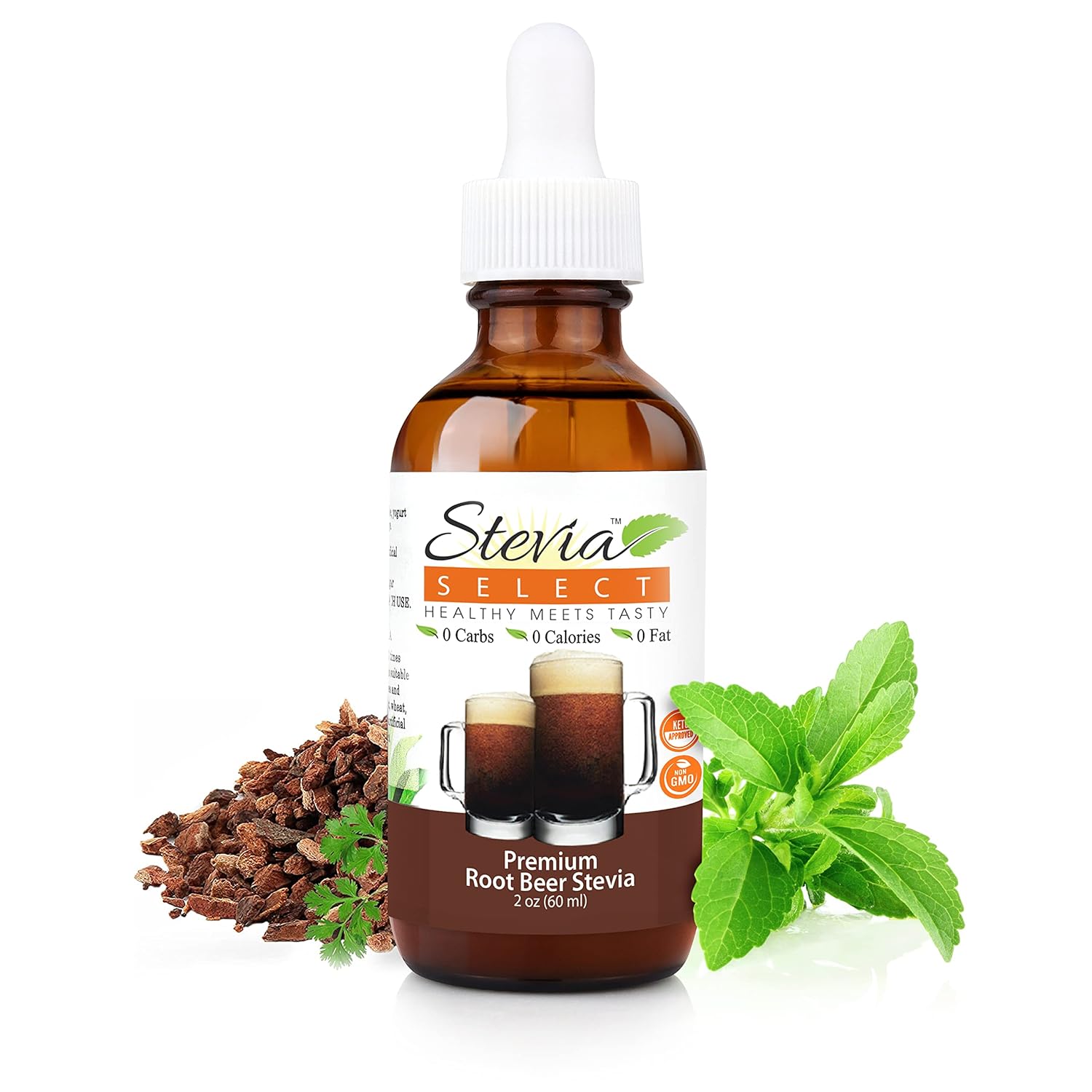 Stevia Select Root Beer Extract Stevia Water Flavor - Zero Calorie Sweetener - All Natural Liquid Stevia Water Enhancer - Keto Sugar Stevia Liquid - Keto Sweetener & Sugar Alternative 2 Oz