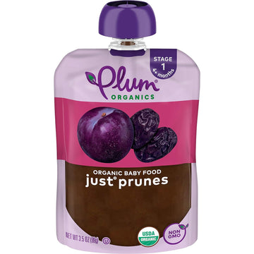 Plum Organics Just Prunes, 3.5 Oz (1 Pack) Packaging May Vary