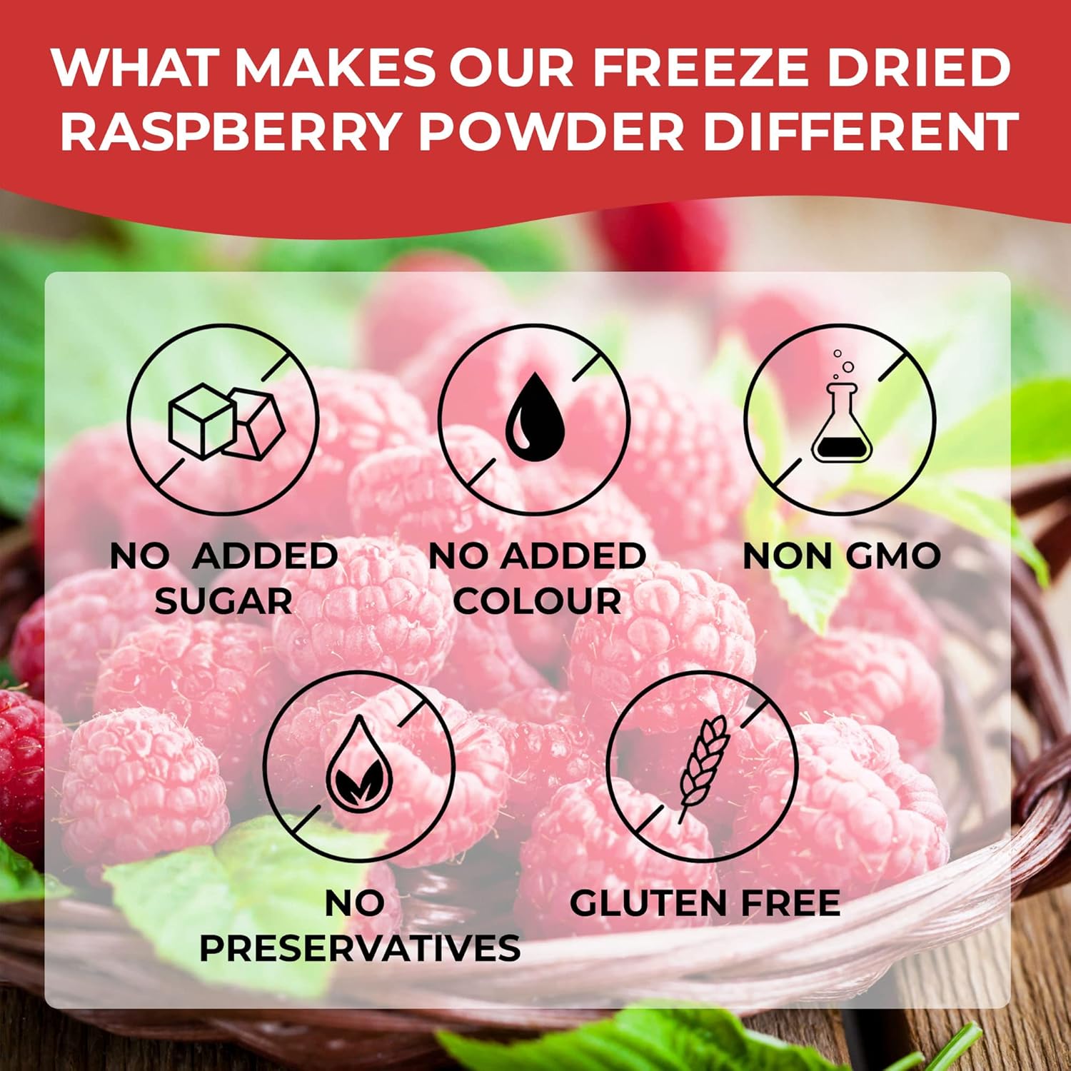 Shop Natrihealth Freeze Dried Raspberry Powder 100 Gram, 100% Fruit, Natural, No Added Sugar - Grown In Canada - Delicious For Baking And Smoothies And Other Snack Foods At Amazon.Com. Free Shipping On Eligible Items