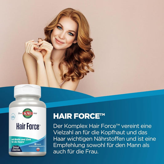 Kal Hair Force Capsules, 60 Count