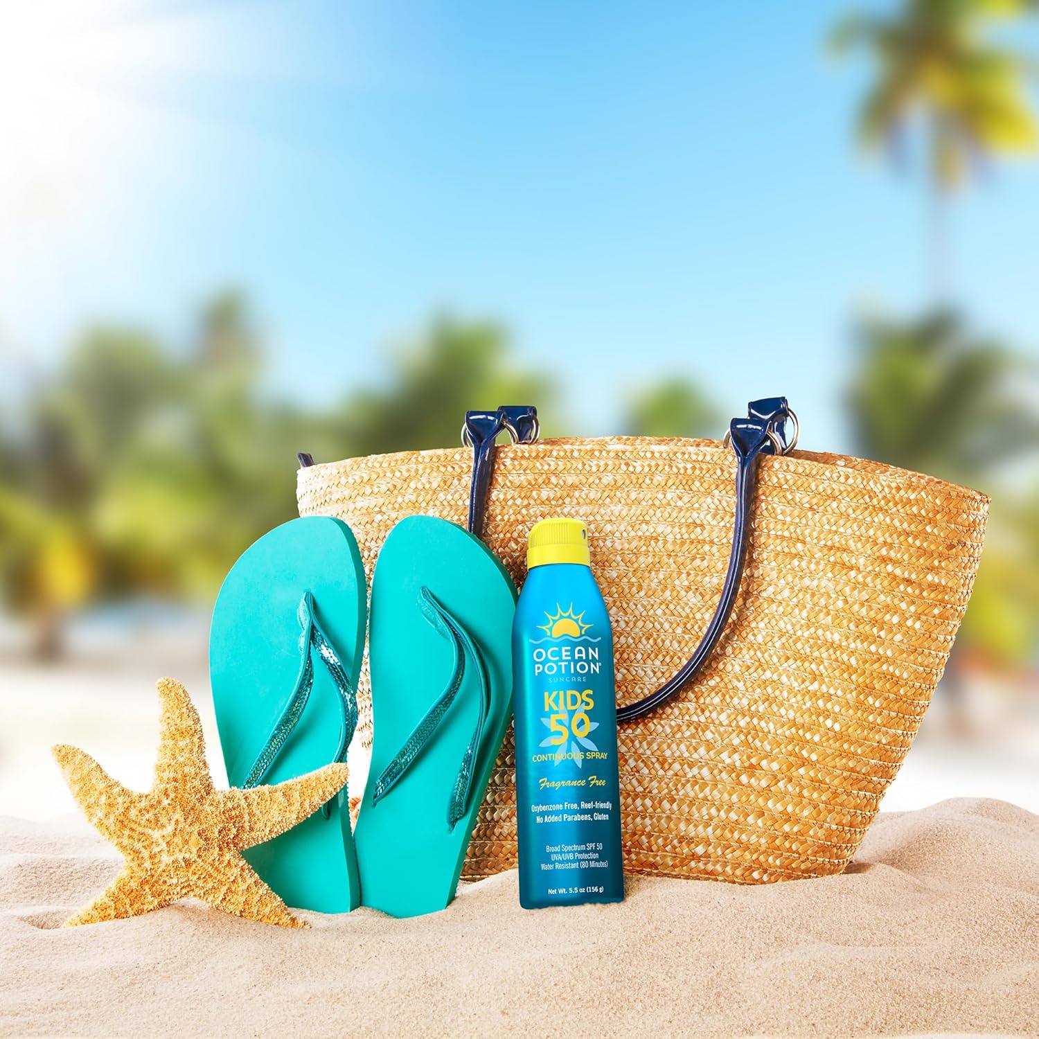 Ocean Potion Sunscreen Body Spray Kids Spf#50 5.5Oz C-Spray : Baby
