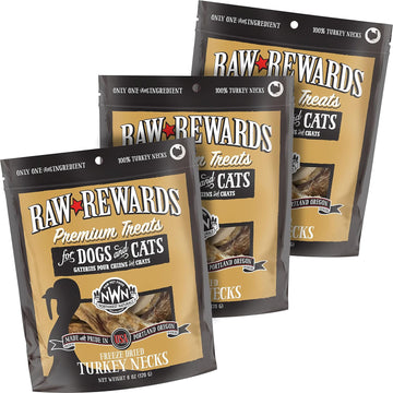 Northwest Naturals Raw Rewards Freeze-Dried Turkey Necks. A Natural Source Of Protein, Fat And Minerals That Can Be Added To Your Pet'S Daily Diet Or As A Treat. Cats Love Freeze-Dried Necks Too