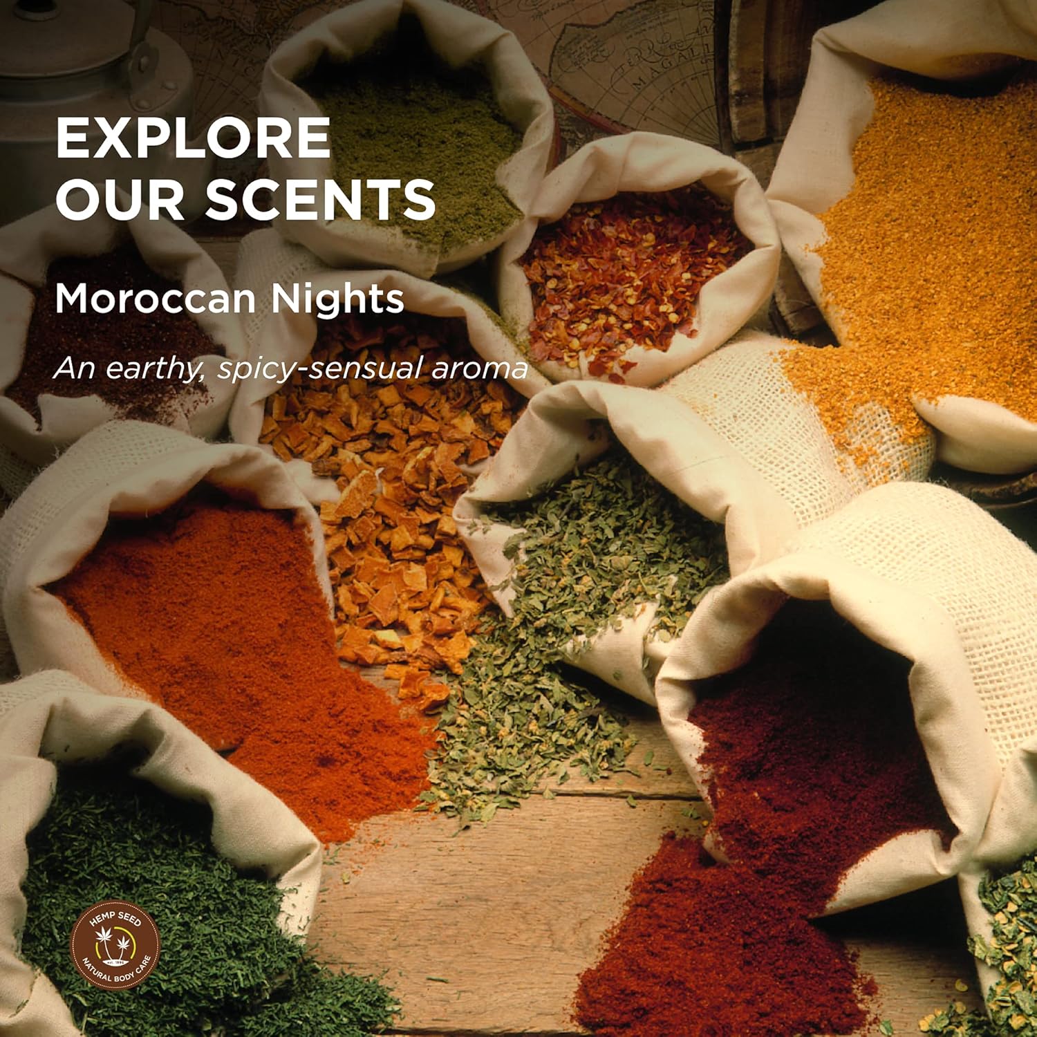 Hemp Seed Moisturizing Oil Spray, Moroccan Nights - 8 Oz - Smooth, Moisturize & Protect Skin - With Vitamin E + Hemp Seed, Coconut & Avocado Oils - Vegan, Cruelty Free : Beauty & Personal Care