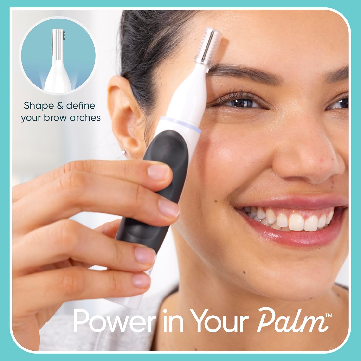 Conair Ear And Nose Hair Trimmer For Women, Cordless Battery-Powered, Patent 360 Bevel Blade For No Pull, No Snag Trimming Experience, True Glow By Conair : Beauty & Personal Care