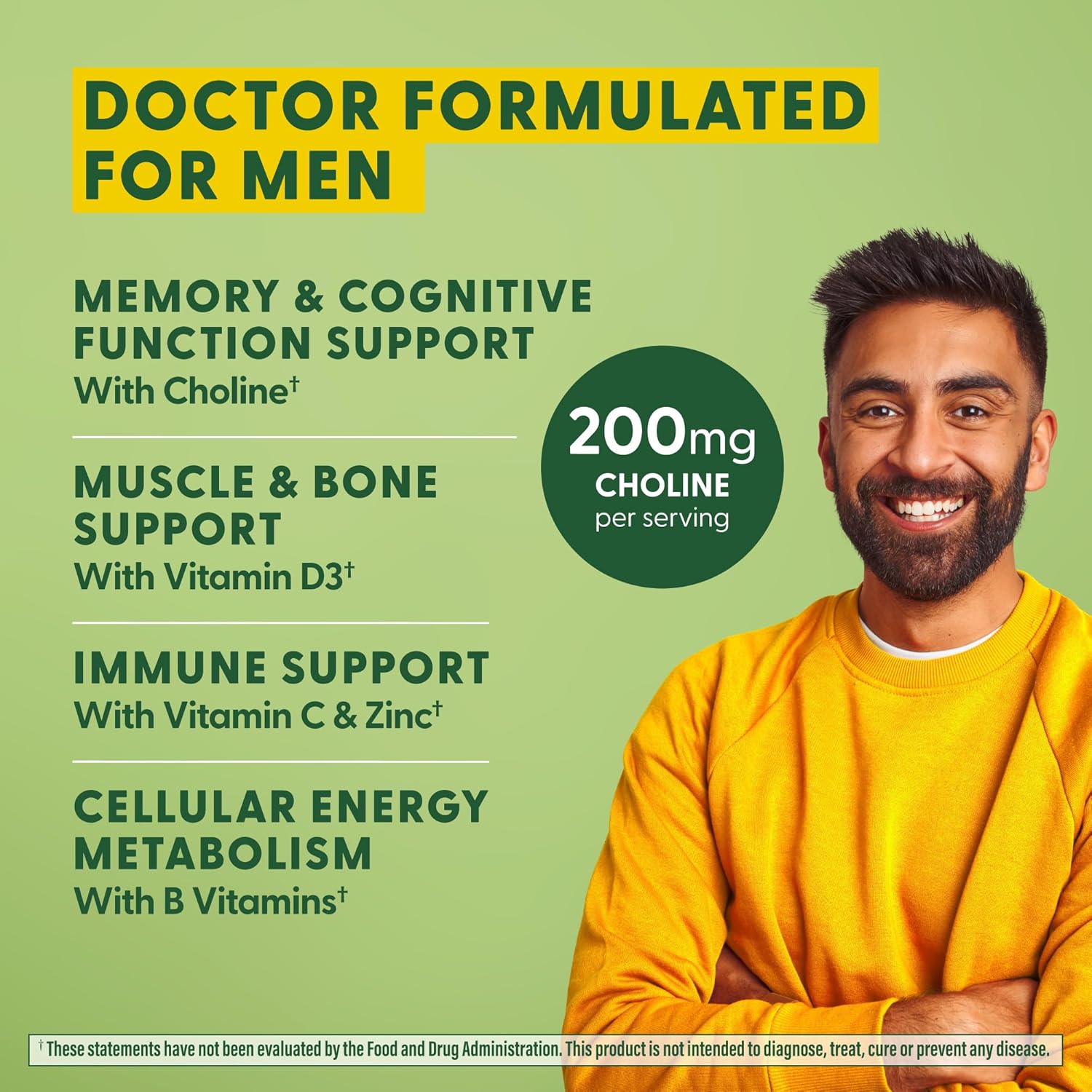 Megafood Men'S Advanced Multivitamin For Men - Doctor -Formulated - Choline, Vitamin B12, Vitamin D, Vitamin C & Zinc - Brain Health & Immune Support - Non-Gmo - Vegetarian - 60 Tabs (30 Servings)