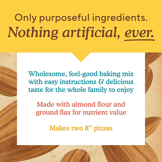 Simple Mills Almond Flour Baking Mix, Cauliflower Pizza Dough - Gluten Free, Vegan, Plant Based, 9.8 Ounce (Pack Of 3)