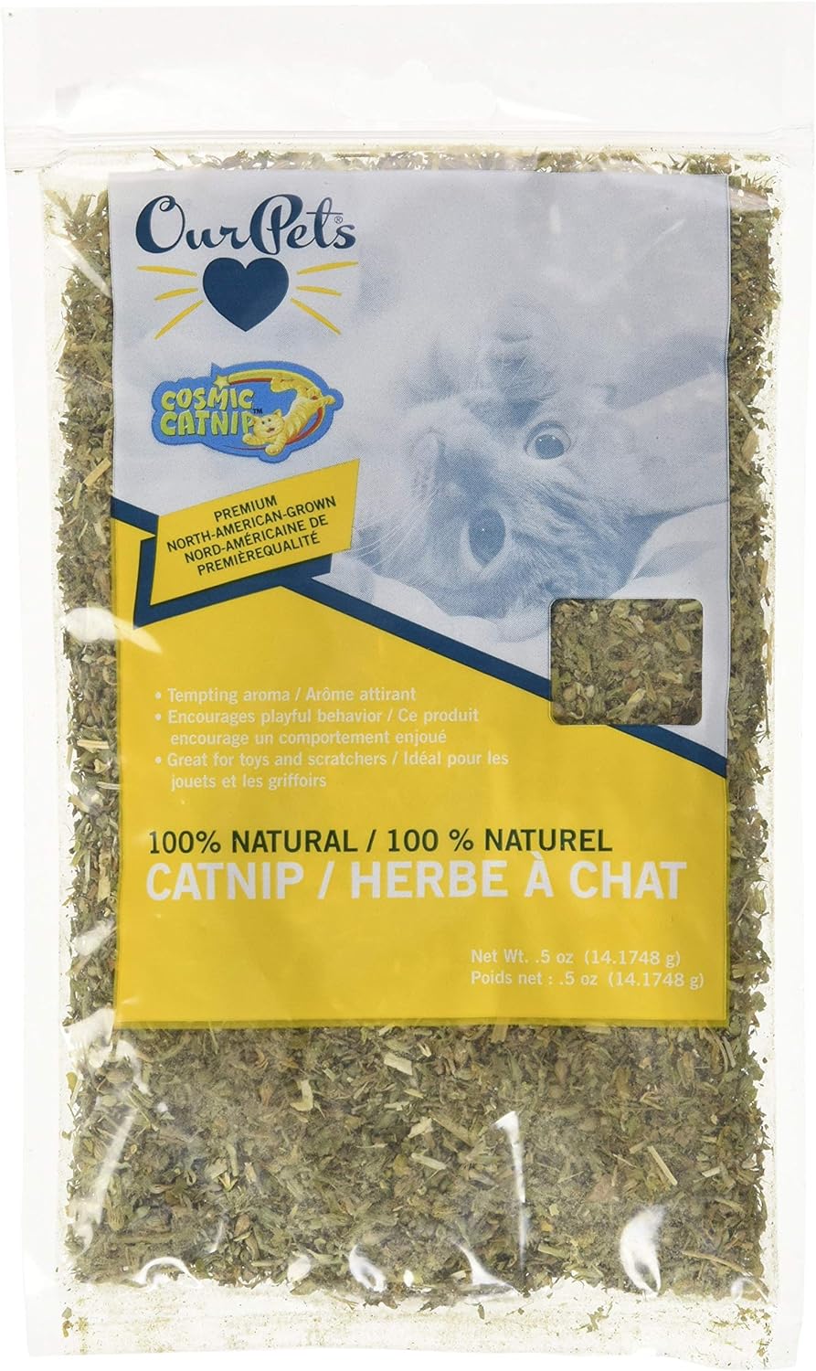 Our Pets Premium Catnip - 0.5 Oz Bag Of High Potency Catnip - 100% North American Grown