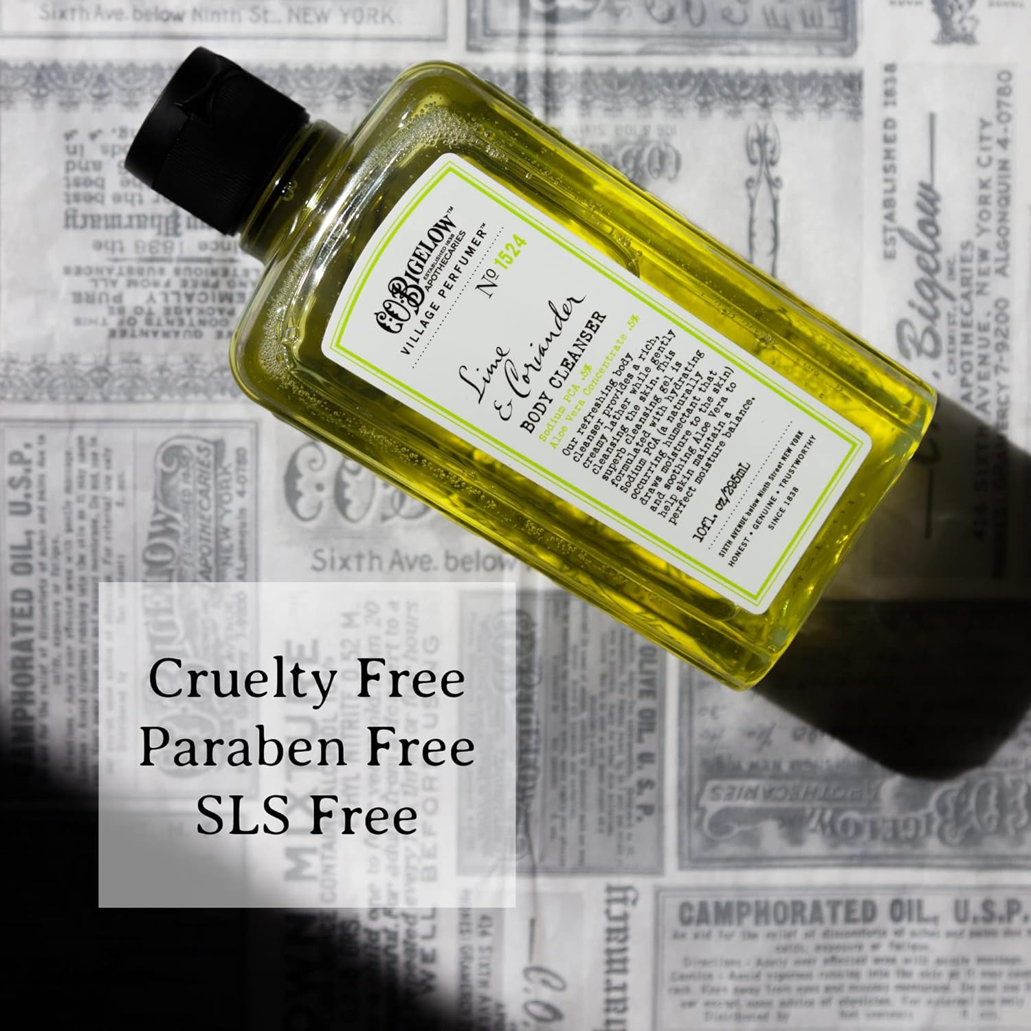 C.O. Bigelow Apothecary Duo, Lime Coriander Body Care Gift Box With Body Soap & Lotion, Gift Set Of Two - Moisturizing Lotion & Liquid Body Wash For Dry Skin - 10Fl Oz Each : Beauty & Personal Care