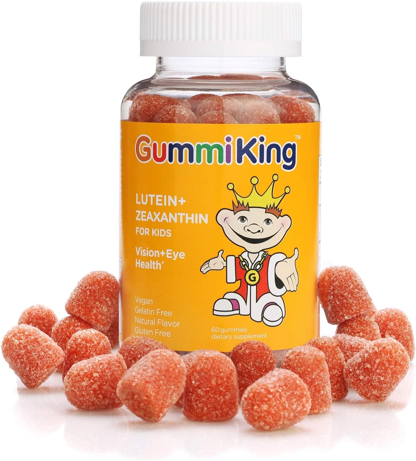 Lutein + Zeaxanthin Gummi (Dietary Supplement), Natural Mango, 60 Count